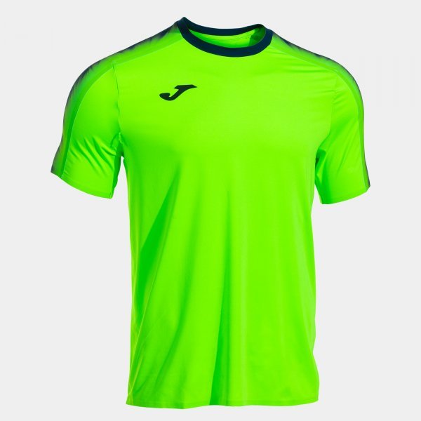 ELITE XI SHORT SLEEVE T-SHIRT FLUOR GREEN NAVY BLUE