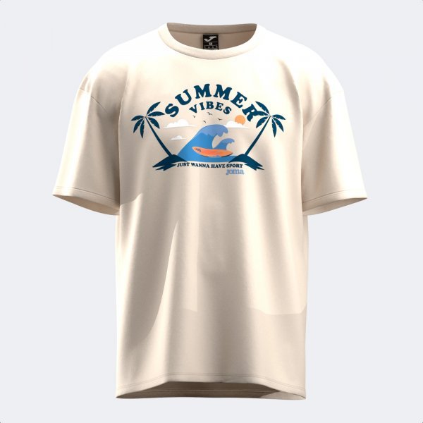 SUMMER VIBES SHORT SLEEVE T-SHIRT BEIGE