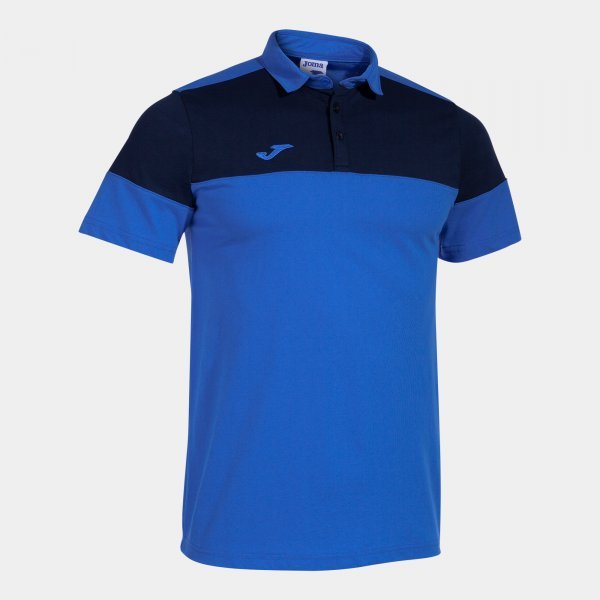 CREW V SHORT SLEEVE POLO ROYAL NAVY