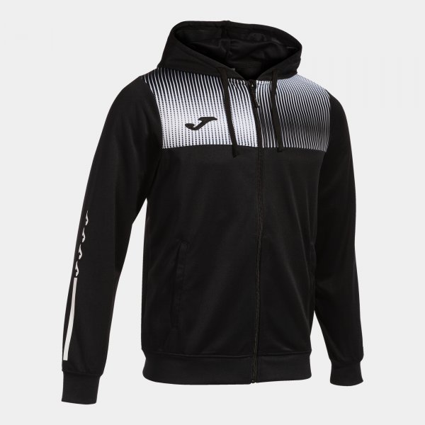 SUPERNOVA IV ZIP-UP HOODIE BLACK WHITE