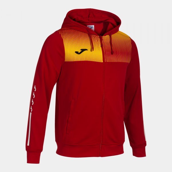 SUPERNOVA IV ZIP-UP HOODIE RED YELLOW