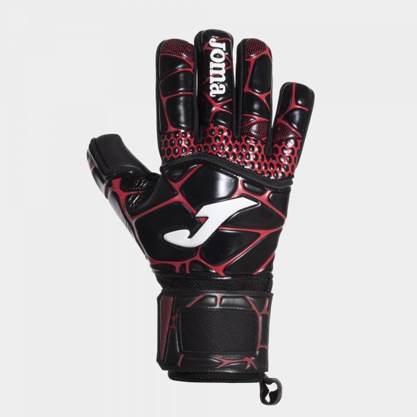 GK- PRO GOALKEEPER GLOVES BLACK RED