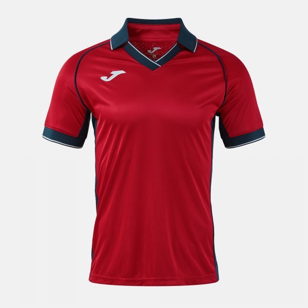 VINTAGE ECO RETRO SHORT SLEEVE T-SHIRT RED DARK NAVY