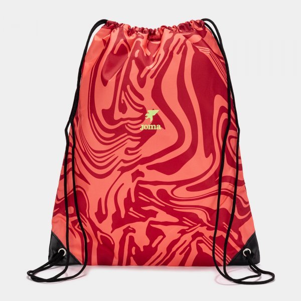 KIDS CAMP GYM SACK  CORAL RED