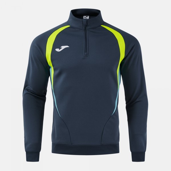 T-CHAMPIONSHIP SWEATSHIRT DARK NAVY FLUOR YELLOW