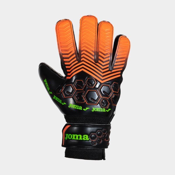 CALCIO GOALKEEPER GLOVES FLUOR CORAL BLACK