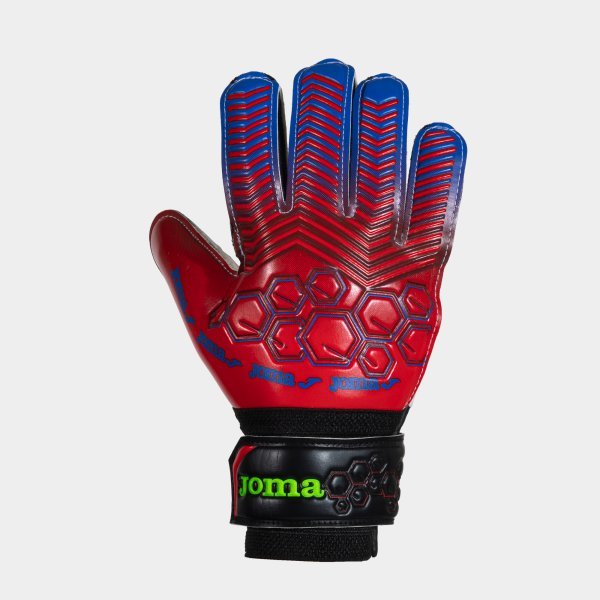 CALCIO GOALKEEPER GLOVES RED ROYAL BLUE