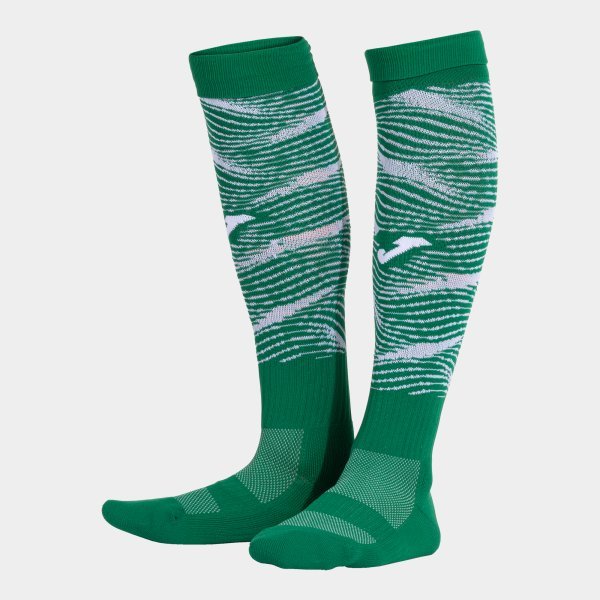PREMIER III SOCKS GREEN WHITE
