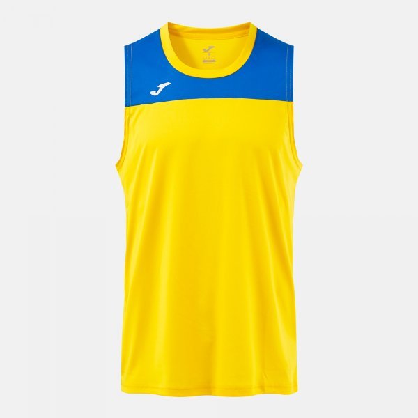 PHOENIX III SLEEVELESS SHIRT YELLOW ROYAL BLUE