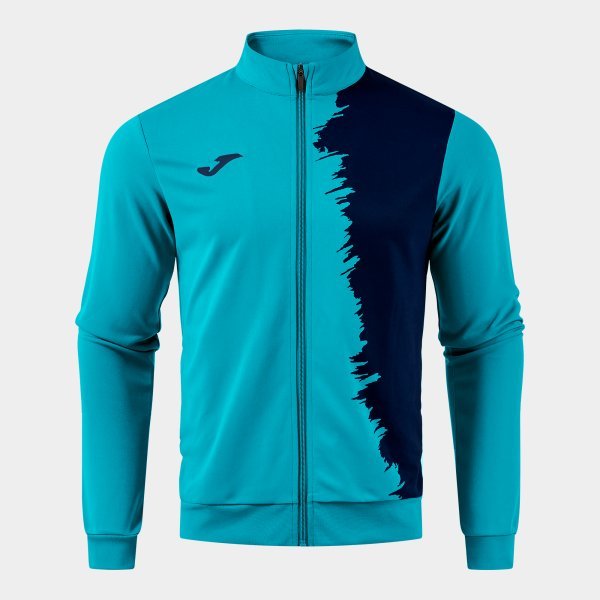 CITY III FULL ZIP SWEATSHIRT FLUOR TURQUOISE DARK NAVY