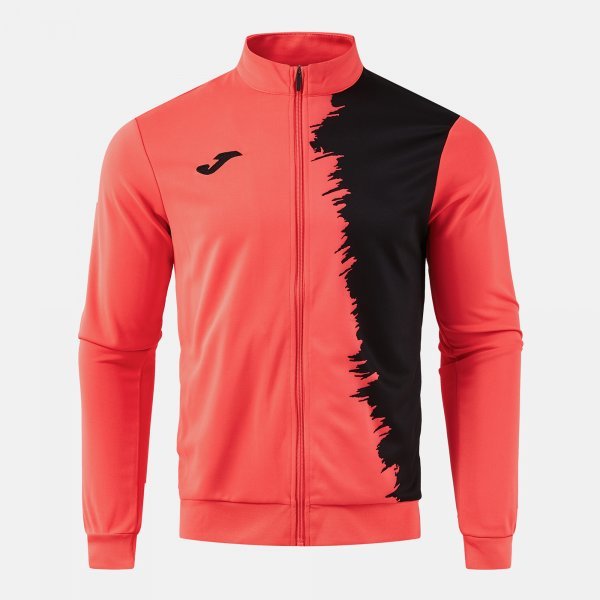 CITY III FULL ZIP SWEATSHIRT FLUOR CORAL BLACK