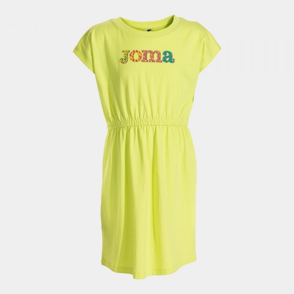 KIDS CAMP DRESS LIME