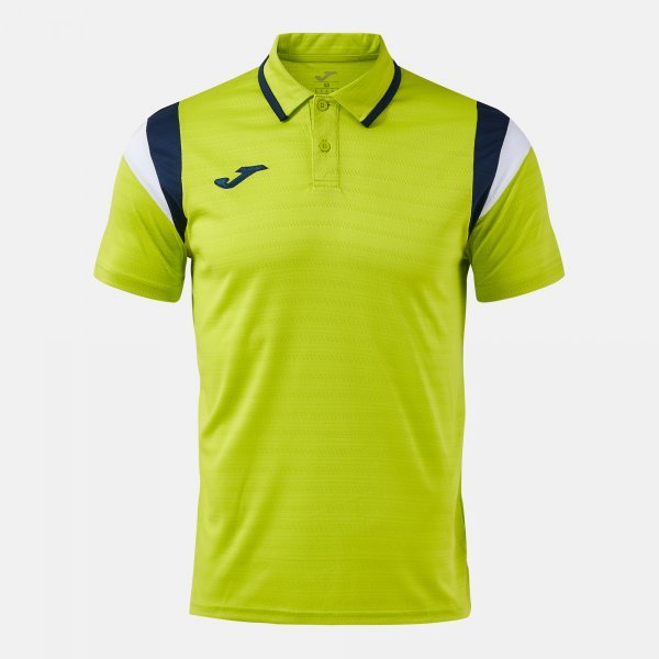 TERRA SHORT SLEEVE POLO LIME DARK NAVY