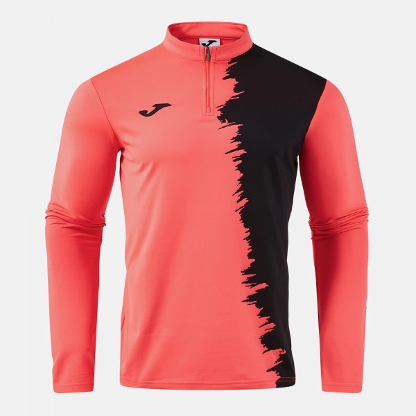 CITY III SWEATSHIRT FLUOR CORAL BLACK