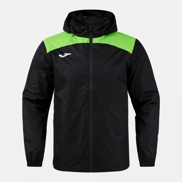 GLACIER RAINCOAT BLACK FLUOR GREEN