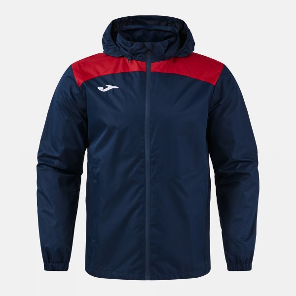 GLACIER RAINCOAT DARK NAVY RED