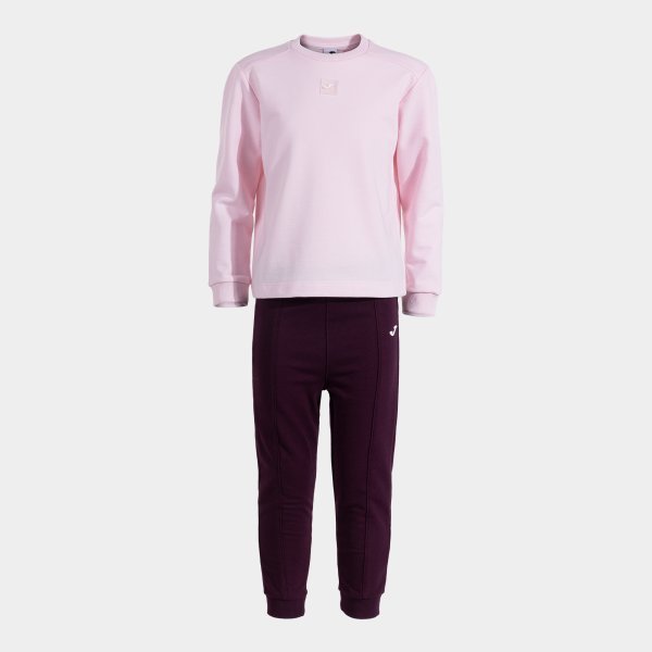 KIDS CAMP TRACKSUIT PINK BURGUNDY