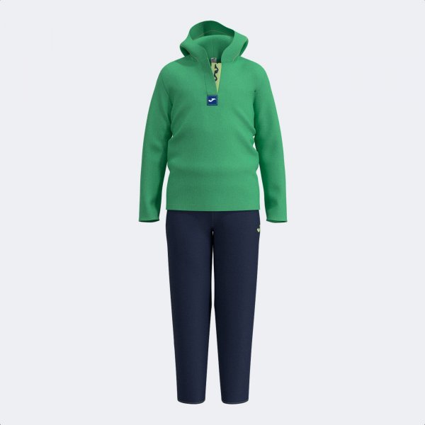 KIDS CAMP TRACKSUIT GREEN NAVY BLUE