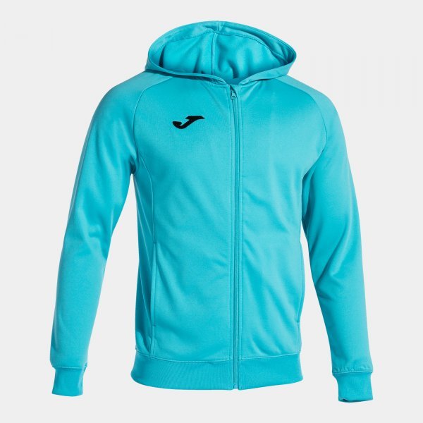 MENFIS ZIP-UP HOODIE FLUOR TURQUOISE