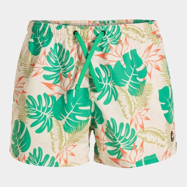 SANTA MÓNICA SWIM SHORTS BEIGE GREEN