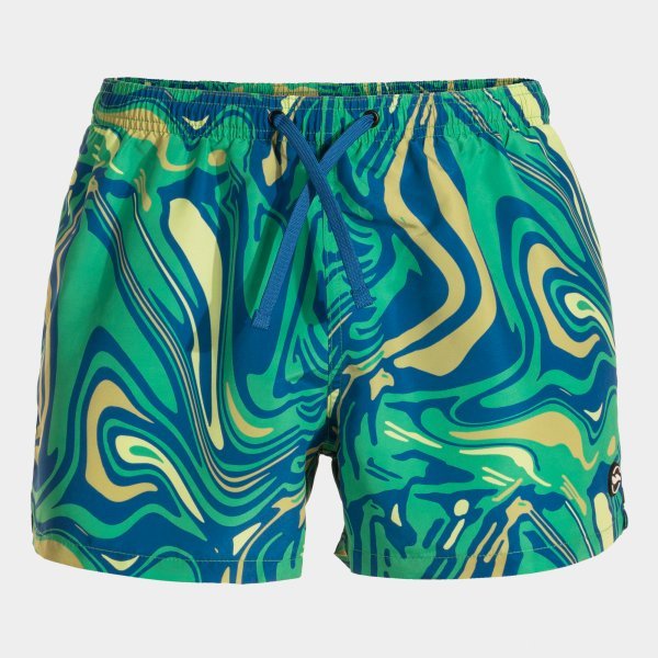 SANTA MÓNICA SWIM SHORTS GREEN BLUE