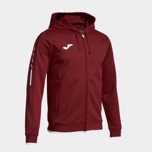 OLIMPIADA ZIP-UP HOODIE BURGUNDY