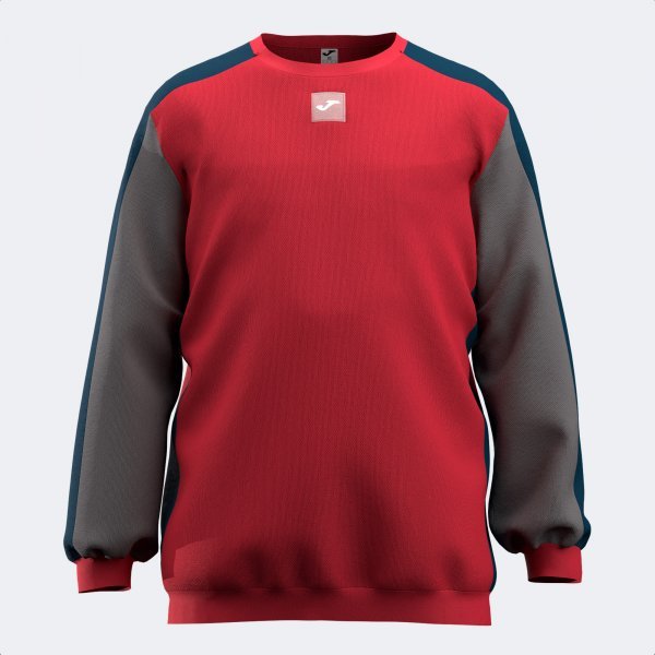 KIDS CAMP SWEATSHIRT RED GRAY NAVY BLUE