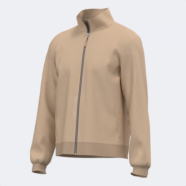MIMETIC FULL ZIP SWEATSHIRT BEIGE
