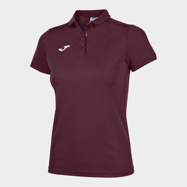 HOBBY WOMEN'S POLO SHIRT BURGUNDY S/S