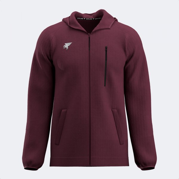 MYSTIC ZIP-UP HOODIE BURGUNDY