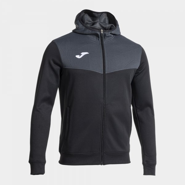 CAMPUS STREET ZIP-UP HOODIE BLACK