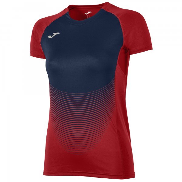 S/S T-SHIRT ELITE VI RED-NAVY BLUE WOMEN
