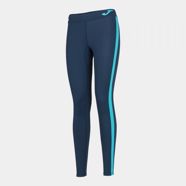 LONG NAVY MESH LEGGINGS - FLUGOLD TURQUOISE