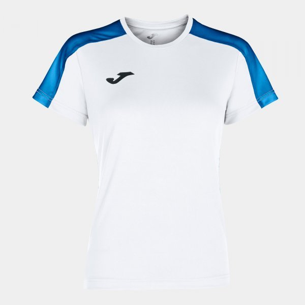 ACADEMY T-SHIRT WHITE-ROYAL M/C