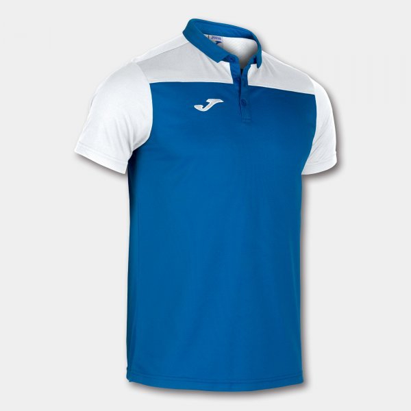 COMBI POLO SHIRT ROYAL-WHITE S/S