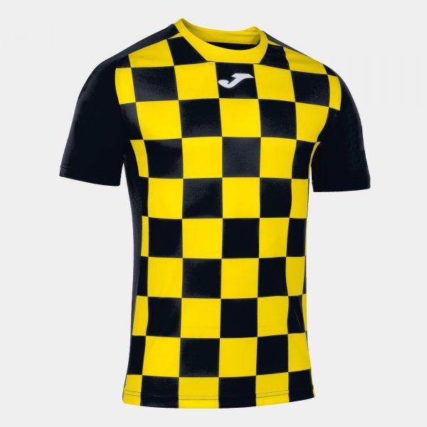 FLAG II T-SHIRT BLACK-YELLOW M / C