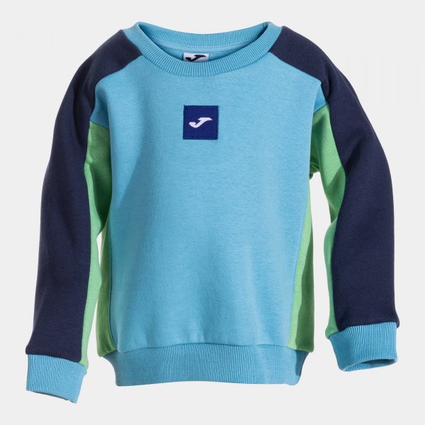 KIDS CAMP SWEATSHIRT BLUE GREEN NAVY BLUE