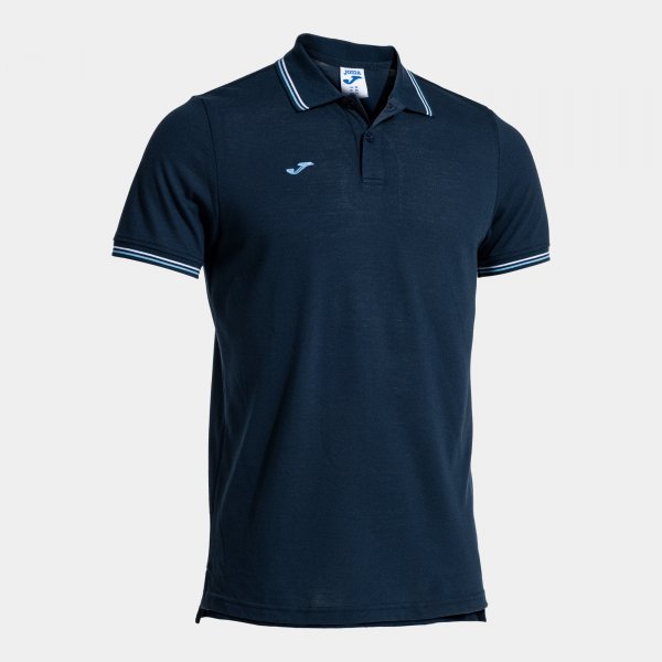 CONFORT CLASSIC SHORT SLEEVE POLO NAVY SKY BLUE