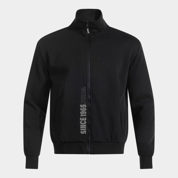 MIMETIC FULL ZIP SWEATSHIRT BLACK