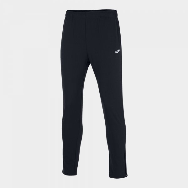 LONG MICROFIBER TIRRENO BLACK TROUSERS
