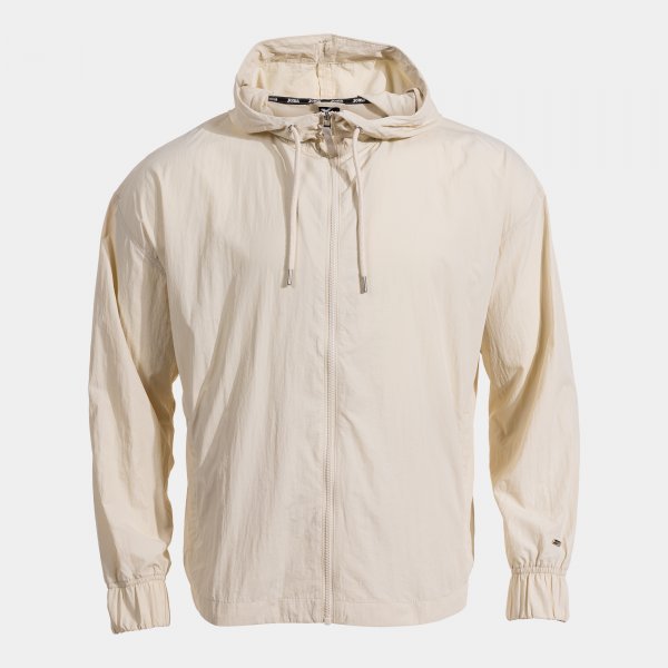 STREET ZIP-UP HOODIE BEIGE