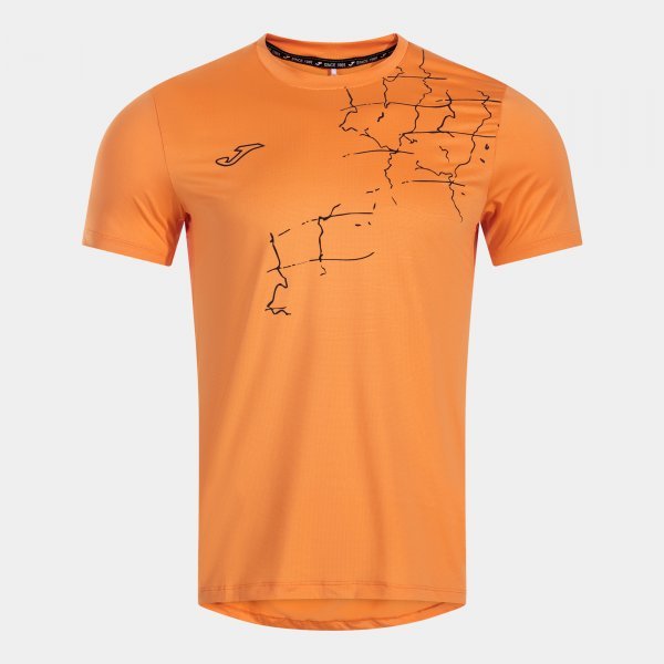 R-NATURE PRINTING HELIUM SHORT SLEEVE T-SHIRT ORANGE