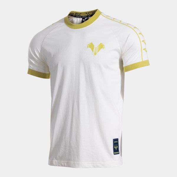 HELLAS VERONA SHORT SLEEVE T-SHIRT WHITE YELLOW