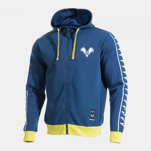 HELLAS VERONA ZIP-UP HOODIE NAVY BLUE YELLOW
