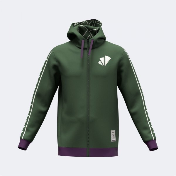 UNICAJA MÁLAGA ZIP-UP HOODIE GREEN