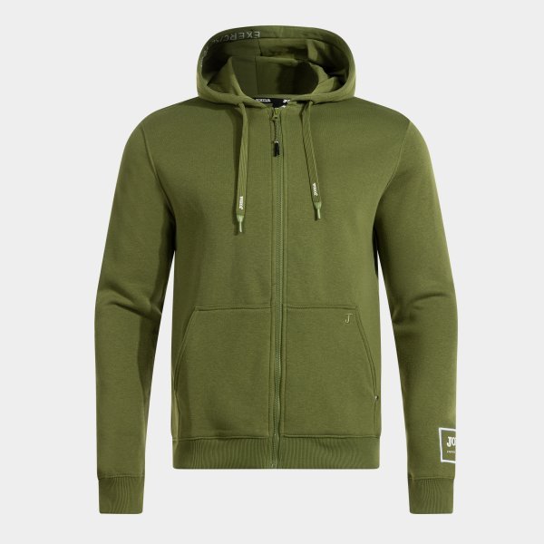 URBAN STREET ZIP-UP HOODIE GREEN