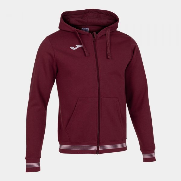 BURGUNDY CAMPUS III HOODED JACKET