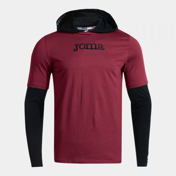 URBAN STREET LONG SLEEVE T-SHIRT DARK RED
