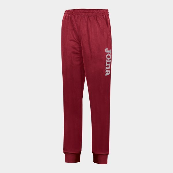 LONG POLYFLEECE BURGUNDY TROUSERS