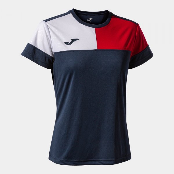 CREW V SHORT SLEEVE T-SHIRT NAVY RED WHITE